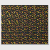 Kürbislaterne Pumpkin Face Geschenkpapier (Flach)