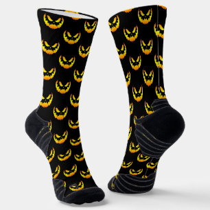 Kürbislaterne Pumpkin Face Gradient Socken