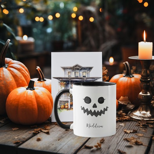 Kürbislaterne Pumpkin Face | Halloween Tasse