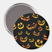 Kürbislaterne Pumpkin Face Magnet (Vorderseite/Rückseite)