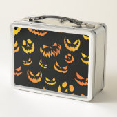 Kürbislaterne Pumpkin Face Metall Brotdose (Rückseite)