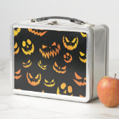 Kürbislaterne Pumpkin Face Metall Brotdose (Beispiel)