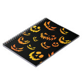 Kürbislaterne Pumpkin Face Notizblock (Linke Seite)