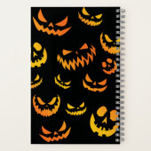 Kürbislaterne Pumpkin Face Notizblock (Rückseite)