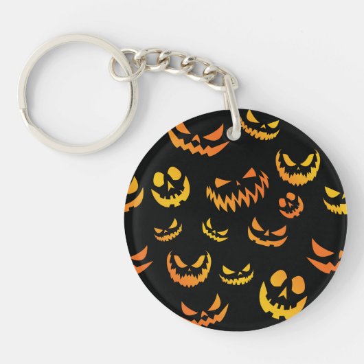 Kürbislaterne Pumpkin Face Schlüsselanhänger (Vorderseite)