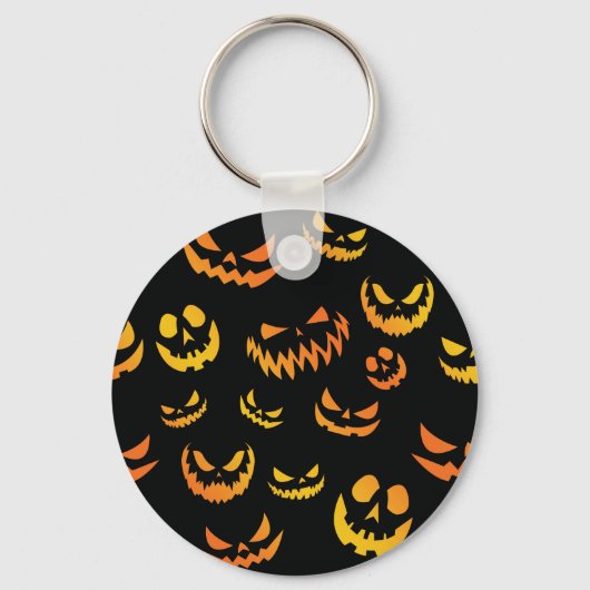 Kürbislaterne Pumpkin Face Schlüsselanhänger (Vorderseite)
