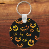 Kürbislaterne Pumpkin Face Schlüsselanhänger (Rückseite)