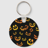 Kürbislaterne Pumpkin Face Schlüsselanhänger (Rückseite)