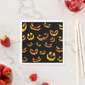 Kürbislaterne Pumpkin Face Serviette (Beispiel)