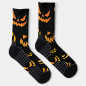 Kürbislaterne Pumpkin Face Socken (Rechts)