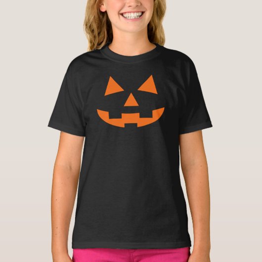 Kürbislaterne Pumpkin Face T - Shirt (Vorderseite)