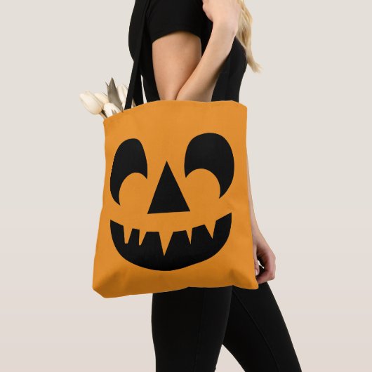 Kürbislaterne Pumpkin Face Tasche (Von Nahem)