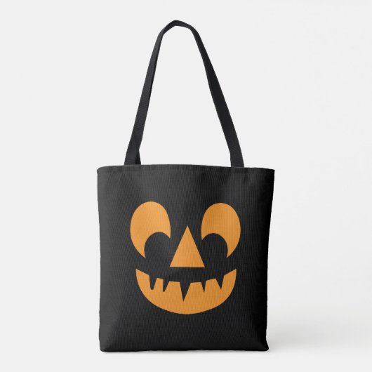 Kürbislaterne Pumpkin Face Tasche (Rückseite)