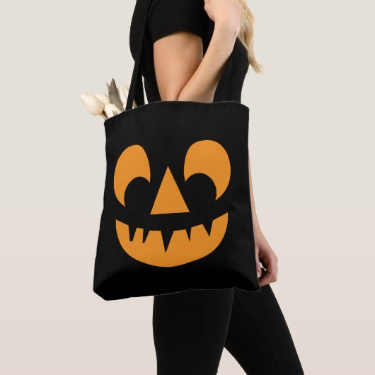 Kürbislaterne Pumpkin Face Tasche (Von Nahem)