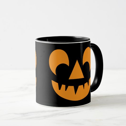 Kürbislaterne Pumpkin Face Tasse (VorderseiteRechts)