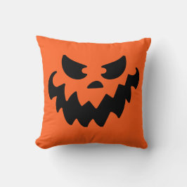 Kürbislaterne Pumpkin Face Throw Kissen