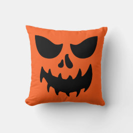 Kürbislaterne Pumpkin Face Throw Kissen
