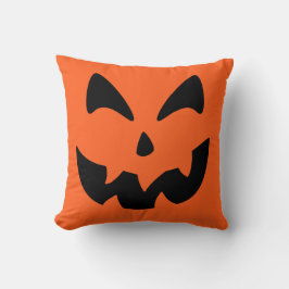 Kürbislaterne Pumpkin Face Throw Kissen