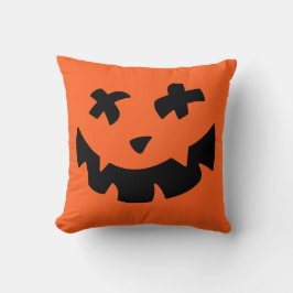 Kürbislaterne Pumpkin Face Throw Kissen