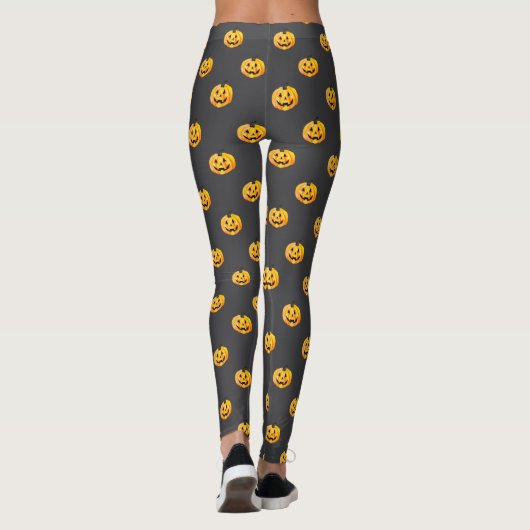 Kürbislaterne Pumpkin Halloween Leggings (Rückseite)