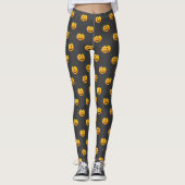 Kürbislaterne Pumpkin Halloween Leggings (Vorderseite)