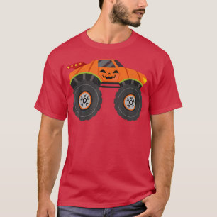 Kürbislaterne Pumpkin Halloween Monster Truck T-Shirt