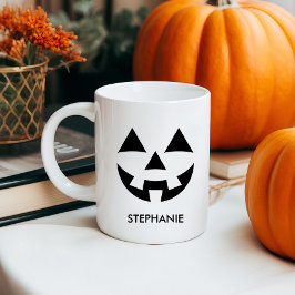 KÜRBISLATERNE PUMPKIN INDIVIDUELLE NAME TASSE