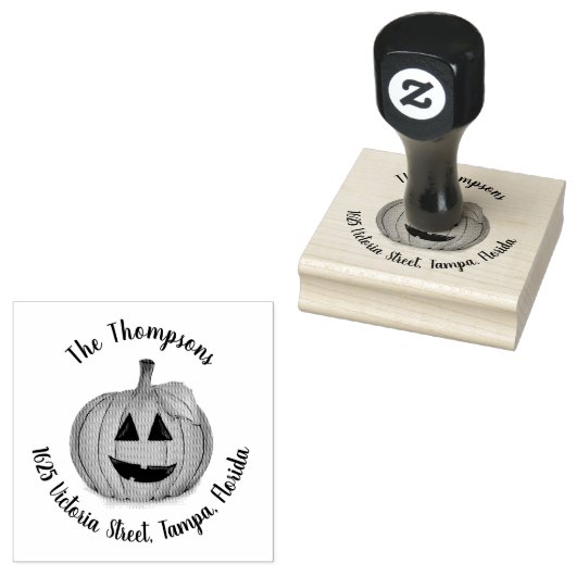 Kürbislaterne Pumpkin Patch Rubber Briefmarke Gummistempel (Stempel)