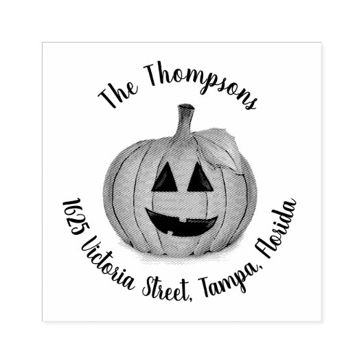 Kürbislaterne Pumpkin Patch Rubber Briefmarke Gummistempel (Prägung)