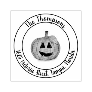 Kürbislaterne Pumpkin Patch Rubber Briefmarke Gummistempel