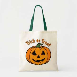 Kürbislaterne Pumpkin Trick oder Trete Tragetasche
