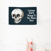 Kürbislaterne Schädel Halloween Gothic Banner (InSitu)