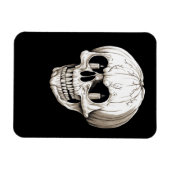 Kürbislaterne Schädel Halloween Gothic Magnet (Horizontal)