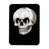 Kürbislaterne Schädel Halloween Gothic Magnet (Vertikal)