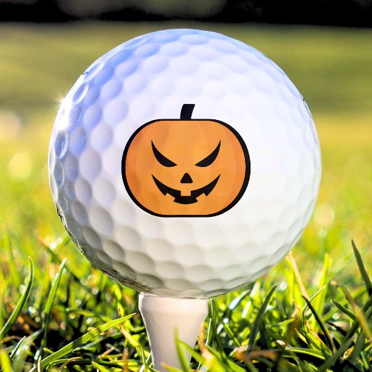 Kürbislaterne Spooky Halloween Pumpkin Golfball