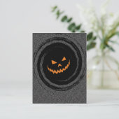 Kürbislaterne Swirl Postkarte (Stehend Vorderseite)