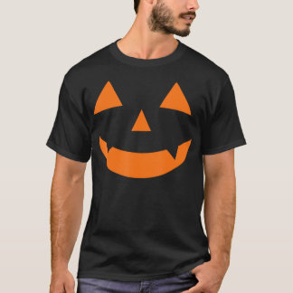 Kürbislaterne Vampire Pumpkin Face Niedlich Hallow T-Shirt
