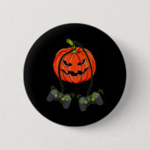 Kürbislaterne Video Gamer Controller Halloween B Button (Vorderseite)