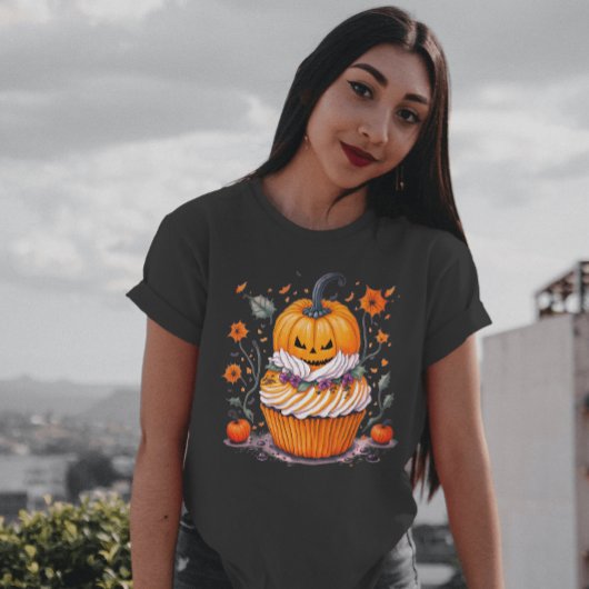 Kürbislaterne Wasserfarbe Pumpkin Saison T-Shirt