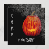 Kürbislaterne Web Halloween-Party Einladung (Vorne/Hinten)