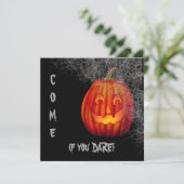 Kürbislaterne Web Halloween-Party Einladung (Stehend Vorderseite)