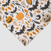 Kürbislaternen Fledermäuse Gespenster Herbst niedl Seidenpapier (Detail)