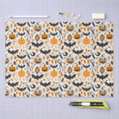 Kürbislaternen Fledermäuse Gespenster Herbst niedl Seidenpapier (Handwerk)