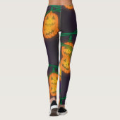 Kürbislaternenlichter Leggings (Rückseite)