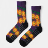 Kürbislaternenlichter Socken (Links)