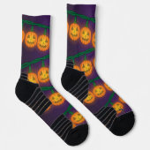 Kürbislaternenlichter Socken (Rechts)