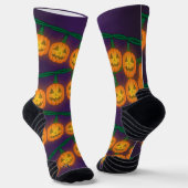 Kürbislaternenlichter Socken (Gewinkelt)