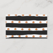 Kürbisleder Kinderduschbücher für Baby Begleitkarte (Rückseite)