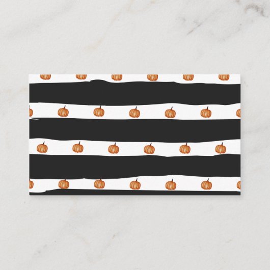 Kürbisleder Kinderduschbücher für Baby Begleitkarte (Rückseite)