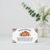 Kürbisleder Kinderduschbücher für Baby Begleitkarte (Stehend Vorderseite)